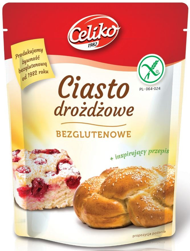 Mieszanka Do Wypieku Ciasta Drożdżowego Bezglutenowa (6 szt x 200 g)