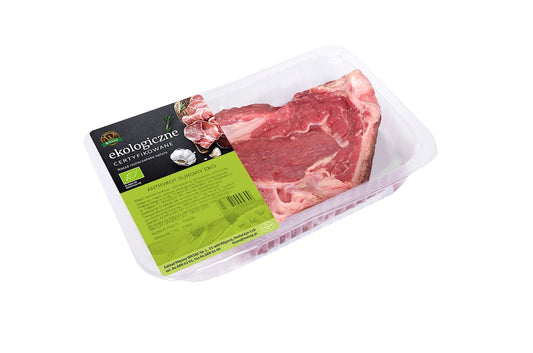 Antrykot Wołowy z Kością Surowy BIO (Około 0,35 kg)