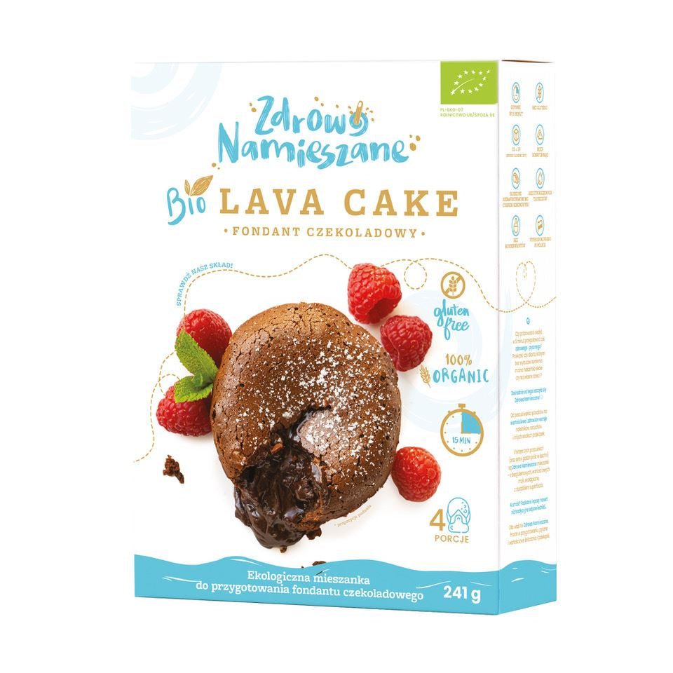 Mieszanka Na Ciasto Fondant Czekoladowy (Lava Cake) Bezglutenowa BIO 241 g