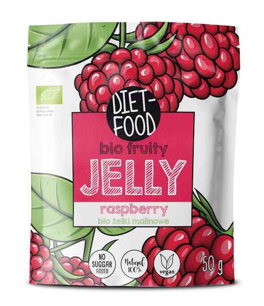 Żelki Malinowe Bez Żelatyny BIO  - Diet (3 szt x 50 g)