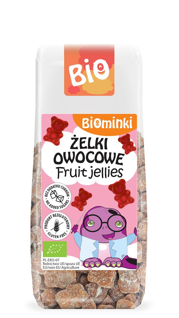 Żelki Owocowe Bez Żelatyny Bezglutenowe BIO (3 szt x 75 g)