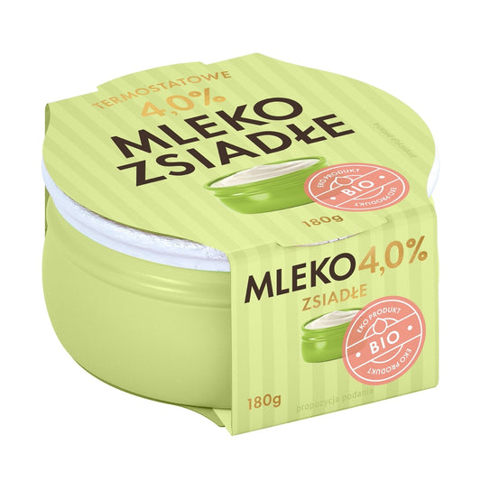 Zsiadłe Mleko Termostatowe 4 % BIO (2 szt x 180 g)